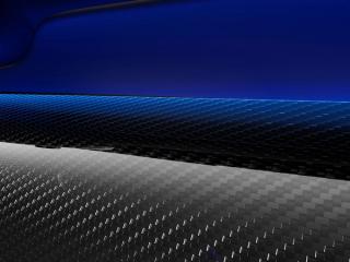 Close-up of the carbon structure of the AMG Performance steering wheel.