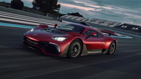The Mercedes-AMG ONE on the racetrack