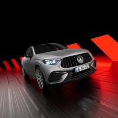 Mercedes-AMG GLC Coupe 43 in the showroom.