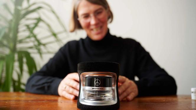  Scent expert Sabine Engelhardt with the AMG Fragrance