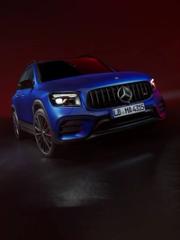 Mercedes AMG GLB 35 SUV from the front.