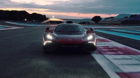 The Mercedes-AMG ONE on the racetrack