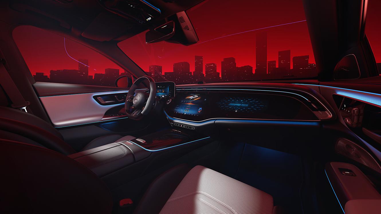 Dashboard of the Mercedes-AMG E 53 Sedan.