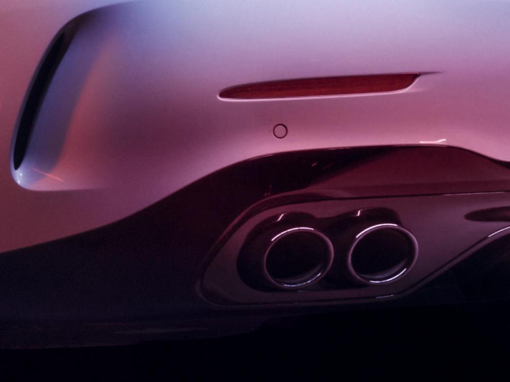 Exhaust of the Mercedes-AMG C 43 Sedan
