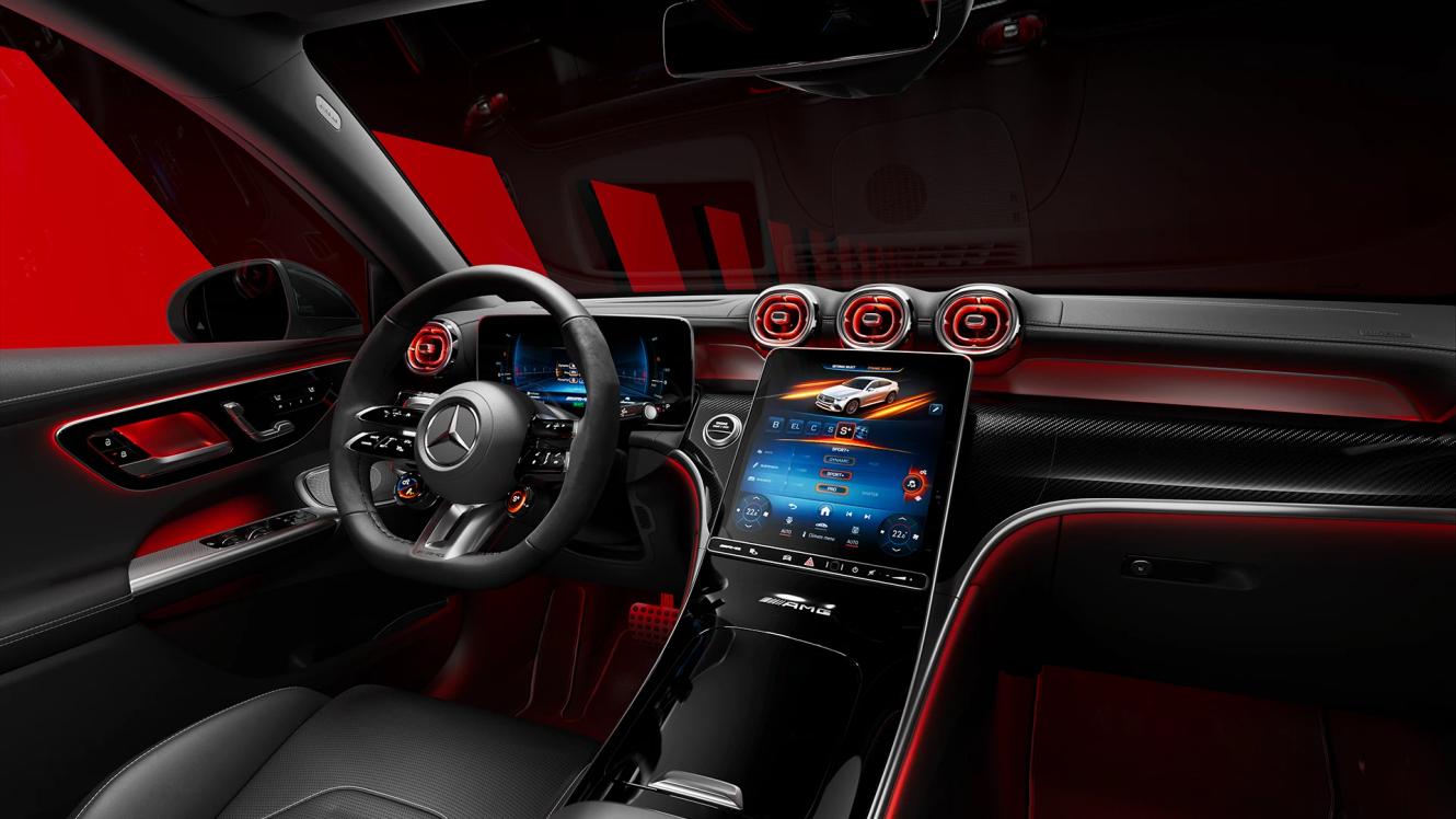 Interior Mercedes-AMG GLC Coupes 63 S E.