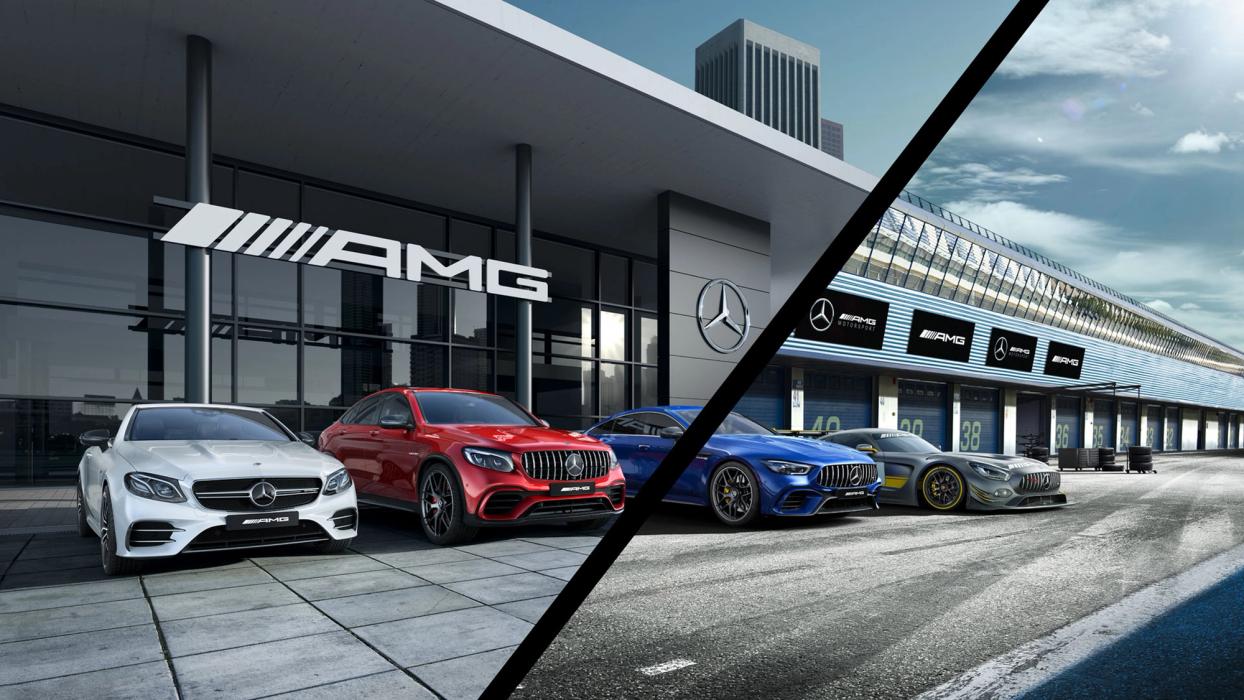 Picture of the vehicles in front of the Performance Center